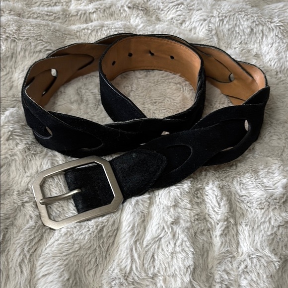 Black suede belt - Picture 1 of 4